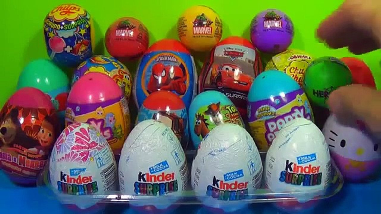 Surprise Eggs Spider Man Toy Story Cars 킨더 서프라이즈