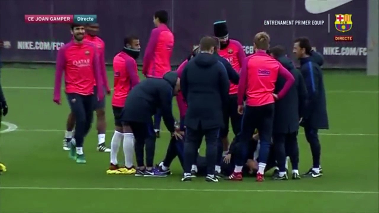 Neymar knocked Barcelona coach