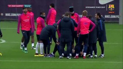 Neymar knocked Barcelona coach
