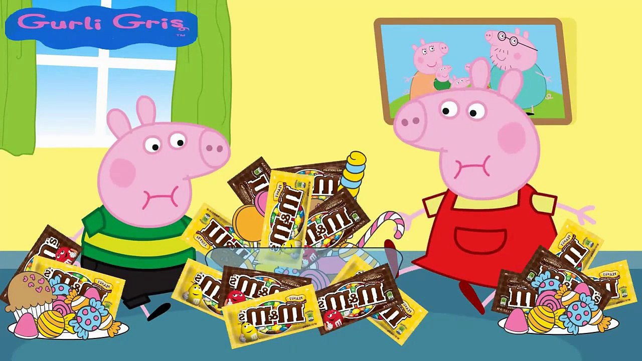 Gurli Gris Dansk - Eating Candy! Doctor Treats Teeth Finger Family Song Nursery Rhymes