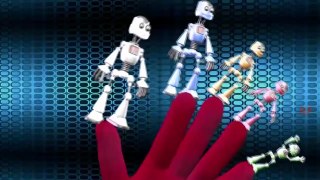 Finger Family | Robot Cartoon Finger Family Nursery Rhymes For Children | 3D Animation Songs