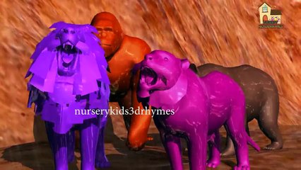 Learning Colors With Animals Lesson for Kids Children To0ddlers || 3d Animals Colors Song