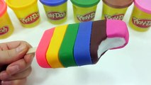 DIY How To Make Play Doh Plastic make Rainbow Ice Cream Clay Learn the Recipe Kids Songs | ABC Song
