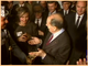 Inauguration de l'Institut du monde arabe (IMA) par le président François Mitterrand et les ambassadeurs des pays de la Ligue arabe
