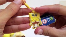 SpongeBob and The Penguins of Madagascar Kinder Surprise Chocolate Eggs Unwrapping