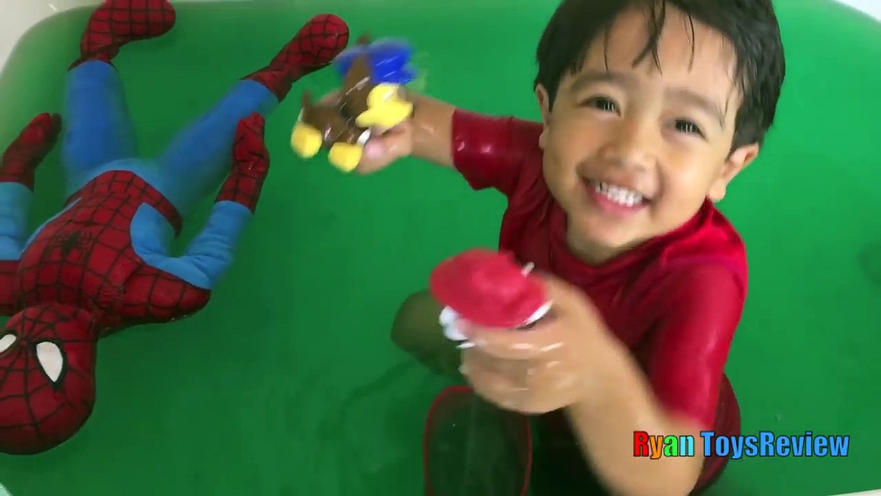 SLIME BAFF Bath in gooey slime Spiderman Egg Surprise Paw Patrol Disney Cars McQueen Bath Toys