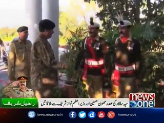 COAS pays farewell call on PM Nawaz