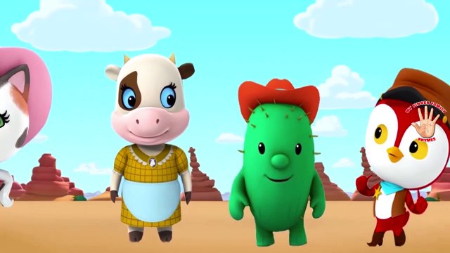 SHERIFF CALLIES WILD WEST Finger Family Rhymes For Babies| MY FINGER FAMILY RHYMES