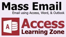 Send Bulk Email from Microsoft Access using Word & Outlook