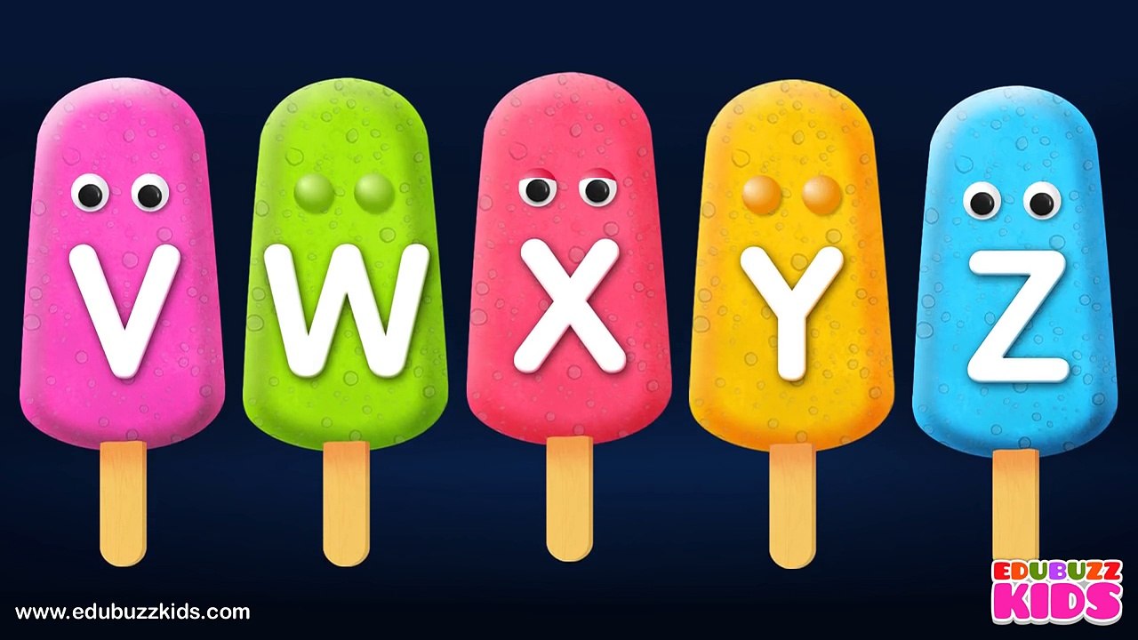 Learn ABCs with Alphabet Ice Cream Popsicles Song | ABC Songs for Children