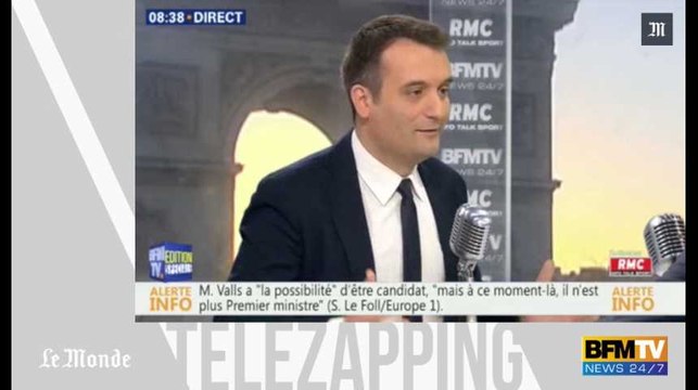 Zapping : Fillon, candidat de la mondialisation sauvage pour le FN, des gens aisés pour le PS