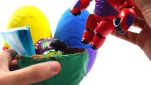 Kids video Play Doh Surprise eggs Toys Spongebob Squarepants Frozen Cars Playdough | Video Non Stop
