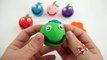 Learn Colors Play Doh Apples Molds Fun & Creative for Kids Finger Family Nursery Rhymes Squishy Ball