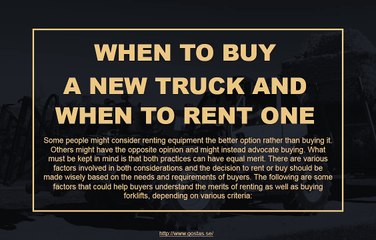 To Buy Trucks Or To Rent