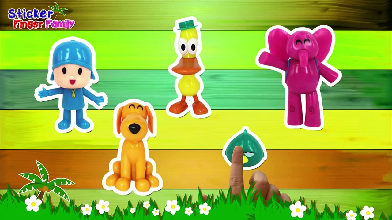 Pocoyo Sticker Finger Family Nursery Rhymes By Sticker Song - 動画 ...
