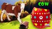 Easter Eggs Farm Animals Names - Kinder Surprise Eggs Domestic Animals Names For Kids