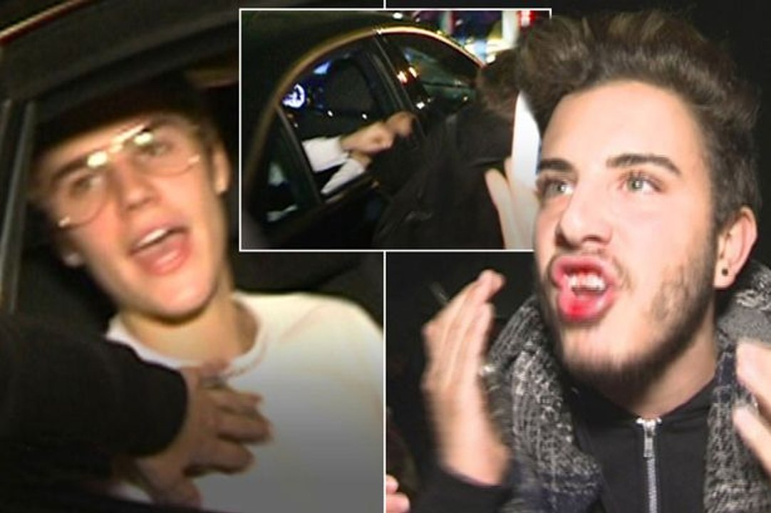 Justin Bieber frappe un fan au visage