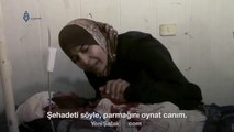 Suriyeli Annenin, son nefesini vermek üzere olan oğluna Kelime-i Şehadet getirtmeye Çalışması
