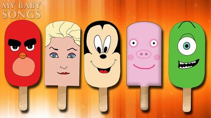 #Peppa Pig #Ice Cream #Finger Family with #Elsa #Mickey #Angry Birds Nursery #Rhymes