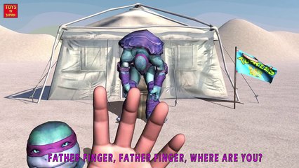 NINJA TURTLES GO TO THE TOILET AND FART Finger Family | Nursery Rhymes In 3D Animation