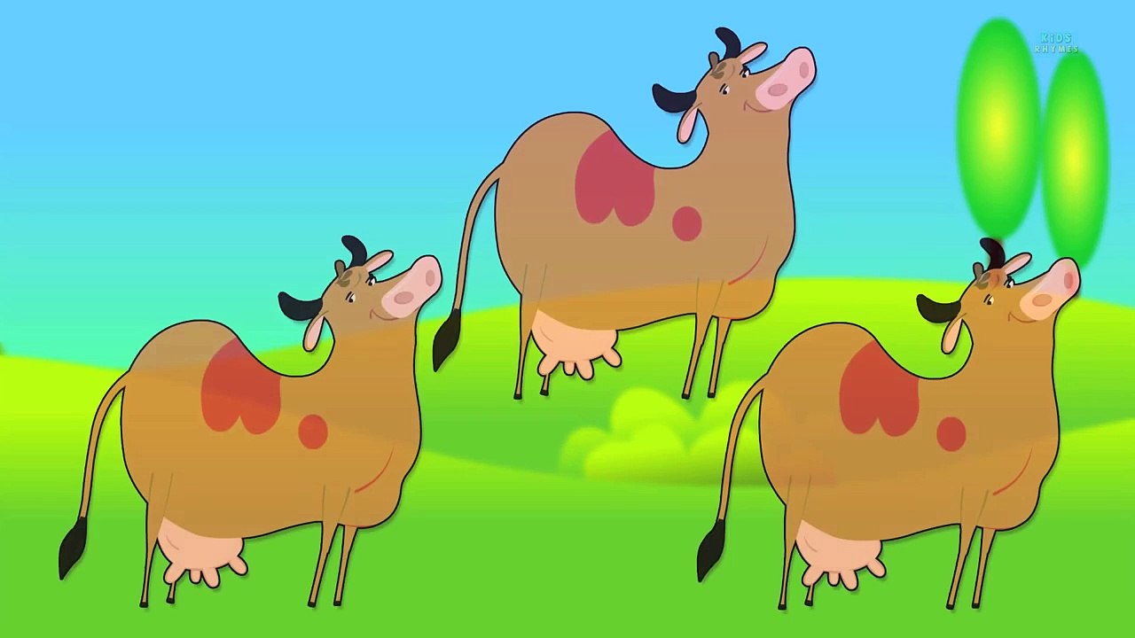 Cows Numbers | Learn numbers from 1 to 6