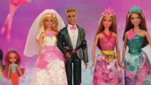 Robe de princesse Barbie robe de mariée – Vêtement en rose et blanc – Mariage Unboxing