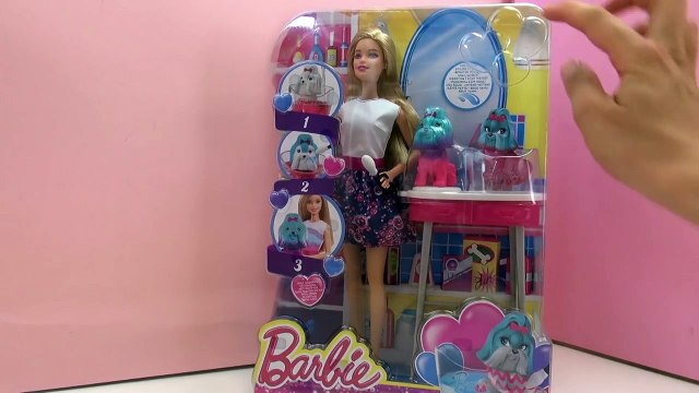 Salon pour les animaux Barbie – Petits chiens multicolores - Barbie en français