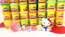 Surprise Eggs Collection Play Doh Videos Peppa Pig, Angry Birds, Hello Kitty Toys Playdough
