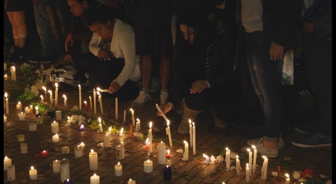 Jugadores del Chapecoense son homenajeados en Bogotá por aficionados