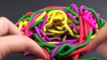 Play-Doh Rainbow Spaghetti Surprise Toys Disney Frozen Peppa Pig Hello Kitty Cars Mickey Mouse Donut