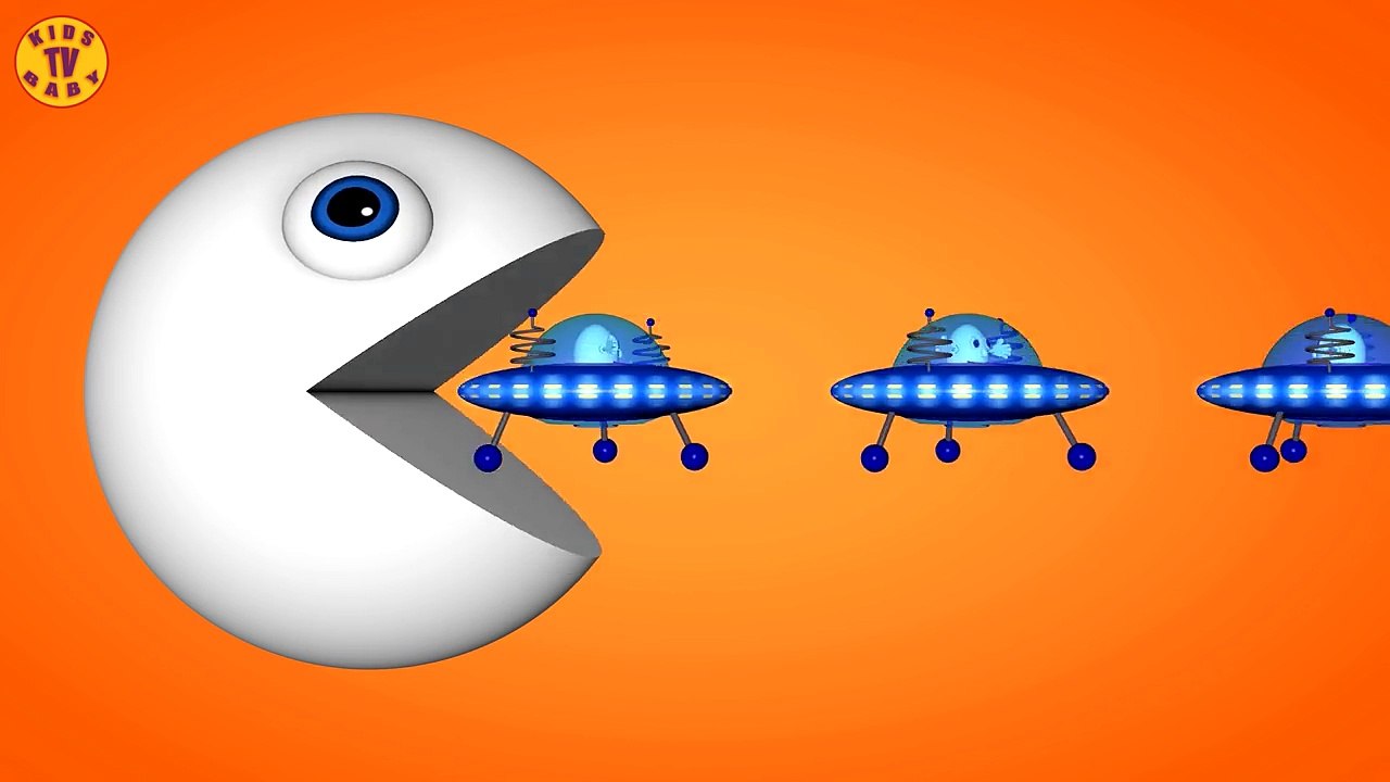 Learn Colors With Pacman For Kids And Toddlers - Funny Video For Kids