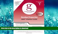 READ THE NEW BOOK Number Properties GMAT Strategy Guide, 4th Edition (Manhattan GMAT Preparation