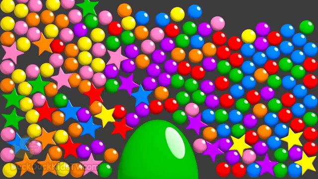 Learn Colors for Children Toddlers Kids Babies with 3D Color Balls Surprise Eggs