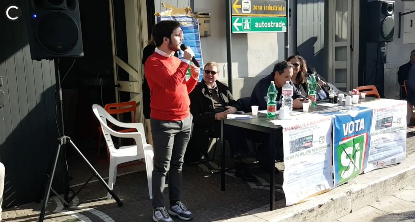 Carinaro (CE) - Le ragioni del si, convegno in piazza Trieste