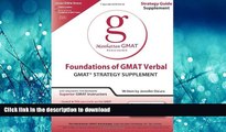 FAVORIT BOOK Foundations of GMAT Verbal (Manhattan GMAT Preparation Guide: Foundations of Verbal)