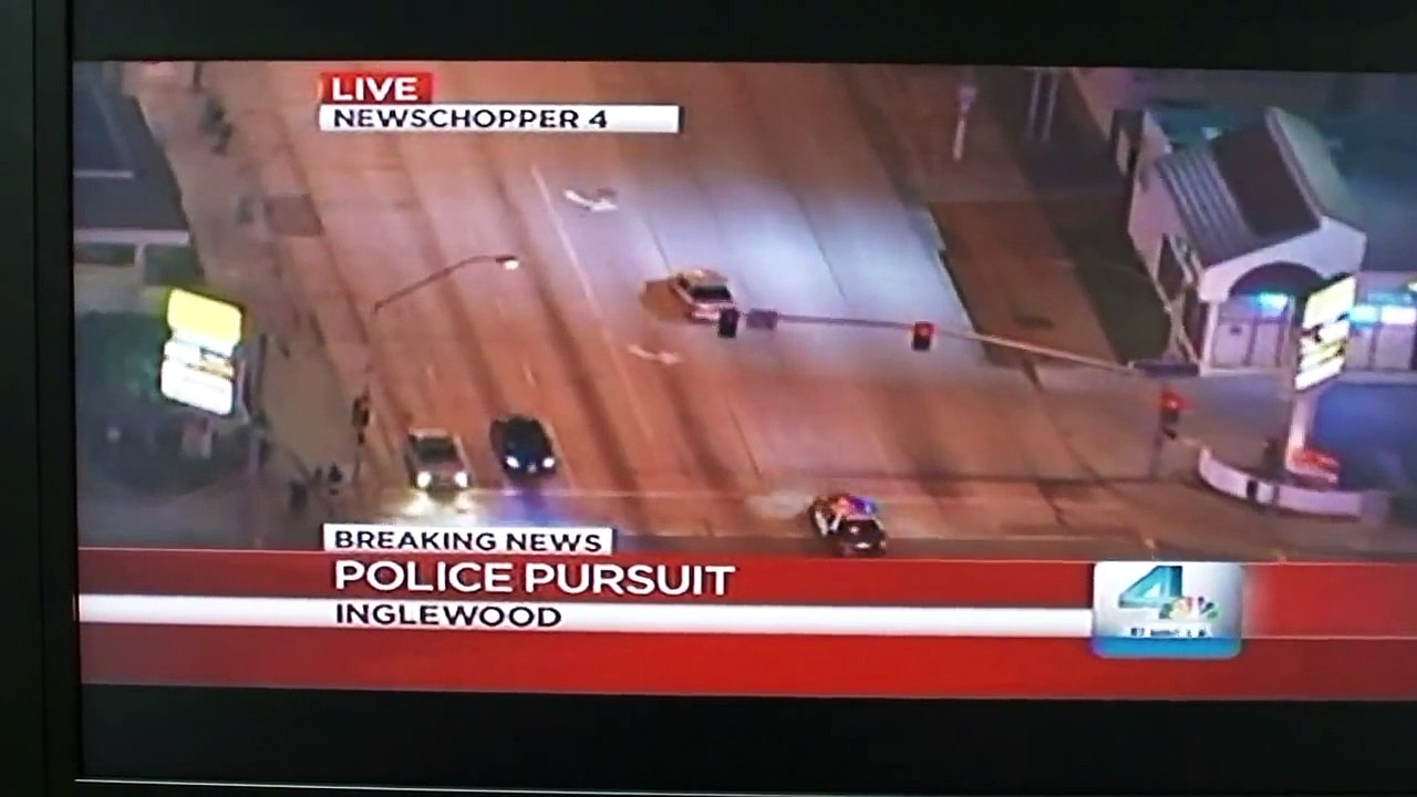 Quand la police poursuit un vehicule pres de chez toi