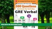 Best Price McGraw-Hill Education 500 GRE Verbal Questions to Know by Test Day (Mcgraw Hill s 500