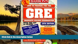 Buy Samuel C. Brownstein How to Prepare for the G R E: Graduate Record Exam (Barron s How to