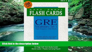 Online Easy-Prep Flash Cards GRE Vocabulary Set 1: With 750 Flash Cards and Study Guide Audiobook