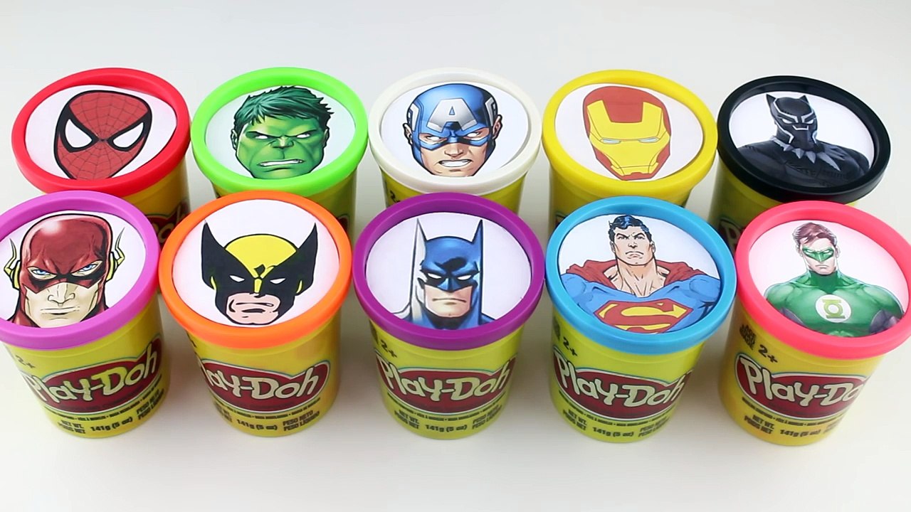 avengers play doh surprise eggs