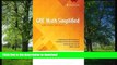 FAVORIT BOOK GRE Math Simplified with Video Solutions:  Written and Explained by a Veteran Tutor