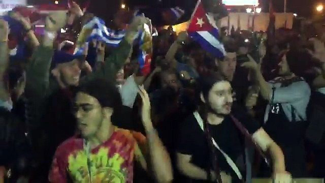 Cubanos en Miami celebraron la muerte de Fidel Castro