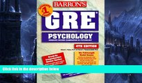 Pre Order Gre Psychology: Graduate Record Examination in Psychology (Barron s Gre Psychology)