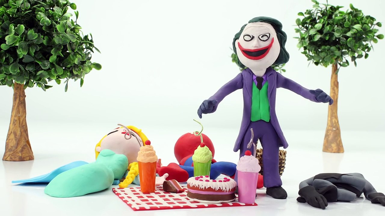 SPIDERBABY VS JELLYFISH ATTACK w/ Spiderman Prank Joker Superhero Prank Videos Stop Motion