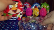 Surprise Eggs Spongebob Smurfs Barbi Bakugan Cars Angry Birds Popping Candy