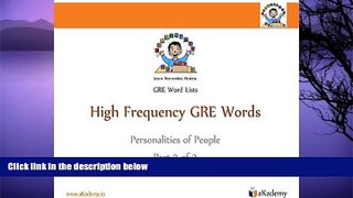 Pre Order High Frequency GRE Words: Personalities of People - Part 3 of 3 (GRE Word Lists)  mp3