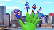Spiderman Finger Family Songs For Children | Hulk | Ironman | Captain America Finger Family