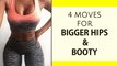  How To Get Bigger Hips and Buttocks   4 Workouts For CURVY Hips and Booty!