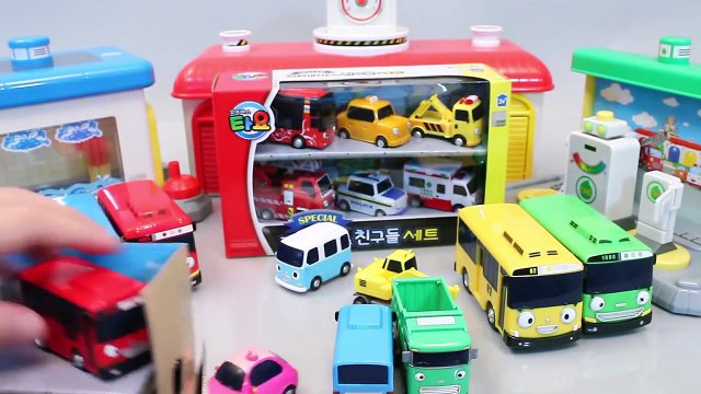 Tayo the Little Bus Garage Toy Surprise Eggs English Learn Numbers Colors Disney Pixar Cars YouTub