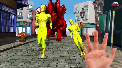 Captain america colors Finger Family - Gorilla Wild animals Finger family Rhymes Collection 3D